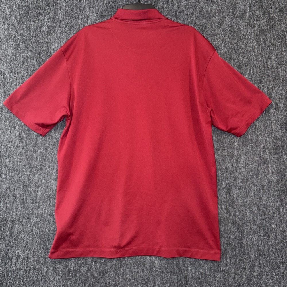 Nike Men's XL Red Golf Polo Shirt‎ Dri-Fit UV Performance Short Sleeve Athletic - Picture 2 of 9